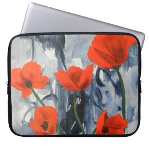 Funda Para Portátil Cachorros rojos en gris