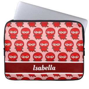Funda Para Portátil Cachorus rojas y verdes