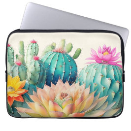 Funda Para Portátil Cacti Y Suculento