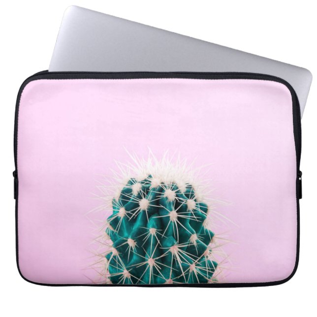 Funda Para Portátil Cactus de Prickley en rosa (Frente)