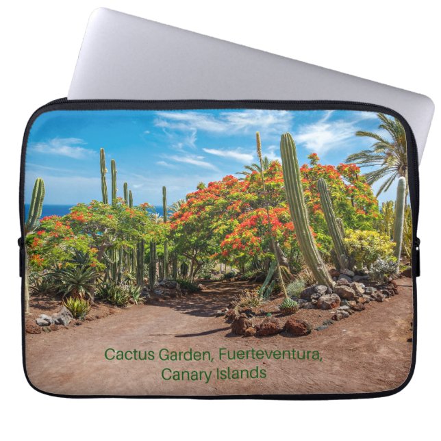 Funda Para Portátil Cactus Garen, Fuerteventura, Islas Canarias, (Frente)