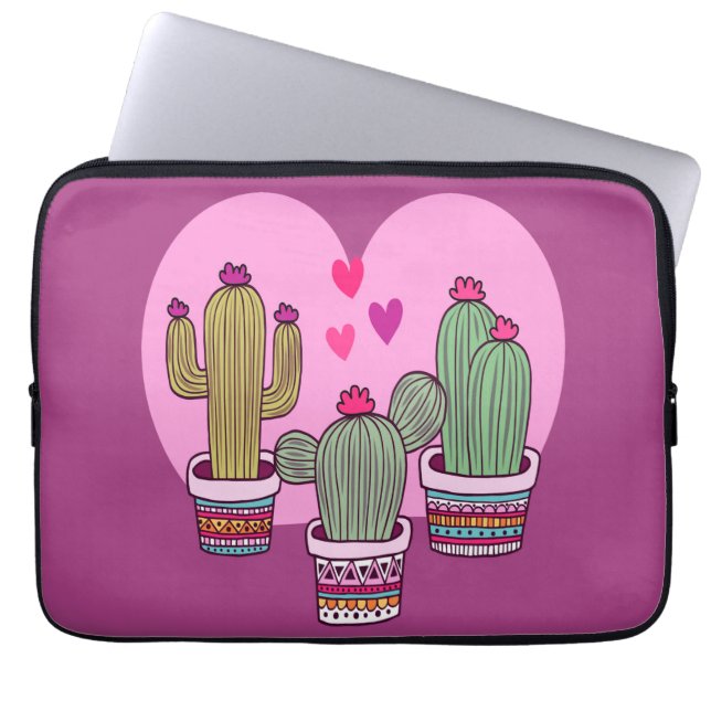 Funda Para Portátil Cactus lindo (Frente)