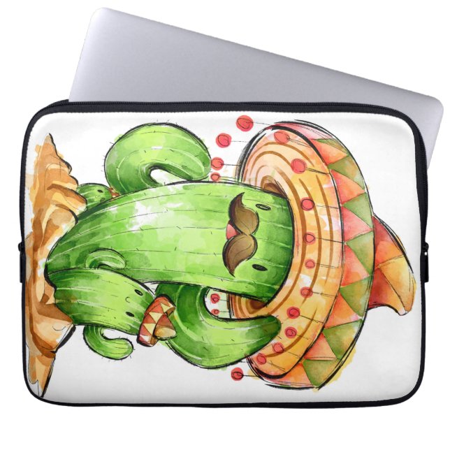 Funda Para Portátil Cactus lindo (Frente)