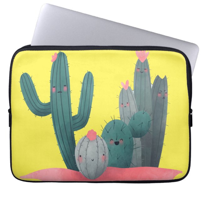 Funda Para Portátil Cactus lindo (Frente)