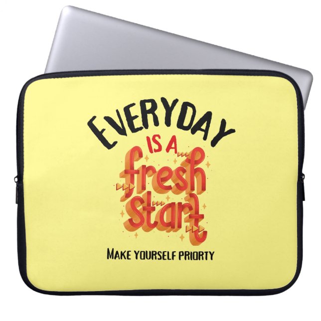 Funda Para Portátil Cada día es una nueva estrella (Frente)