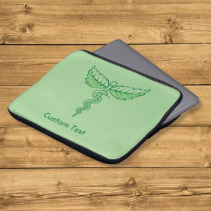 Funda para portátil Caduceo con Hojas