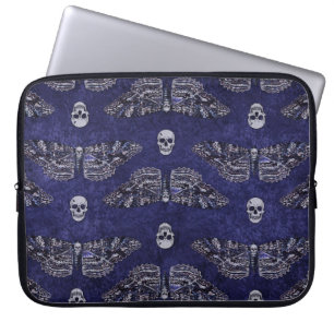 Funda Para Portátil Caer en la muerte de Moth y Skulls