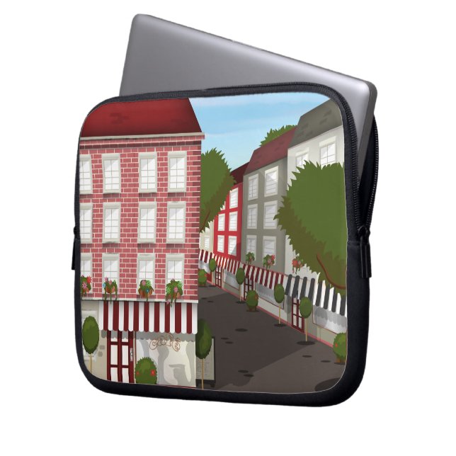 Funda Para Portátil café (Anverso izquierdo)