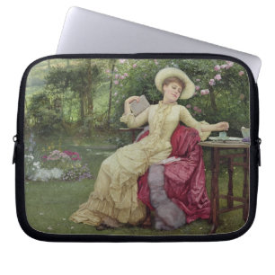 Funda Para Portátil Café de consumición y lectura en el jardín (w/c