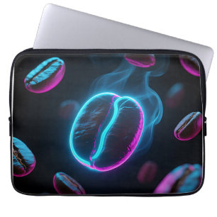 Funda Para Portátil Café en Grano Energía Neon Glow