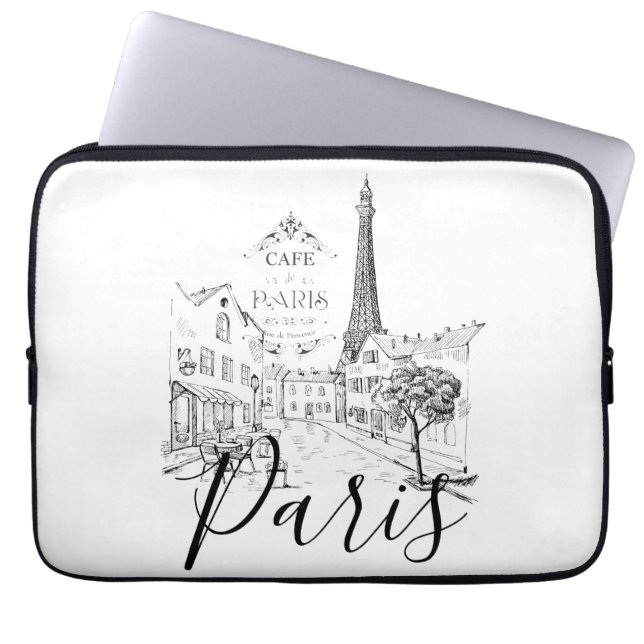 Funda Para Portátil Cafe Paris (Frente)
