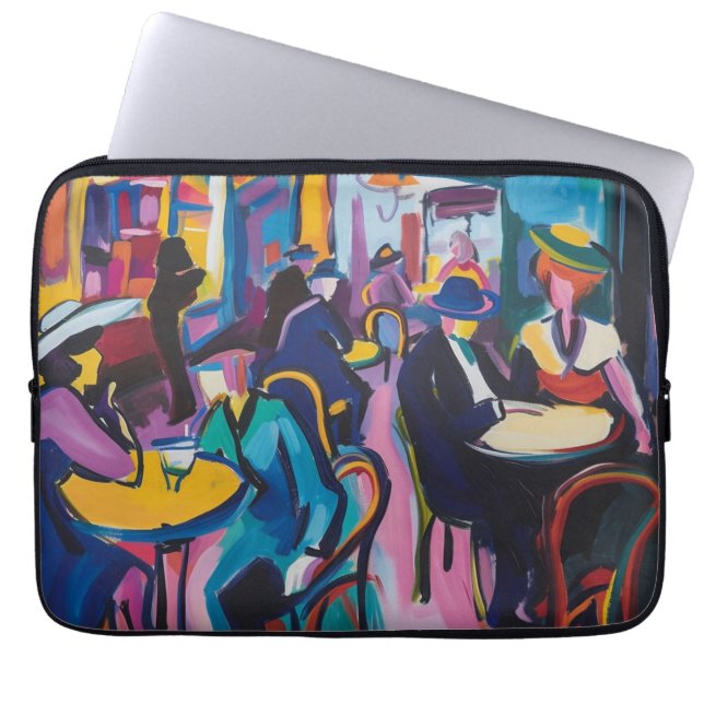 Funda Para Portátil Café Paris, 1973 (Frente)