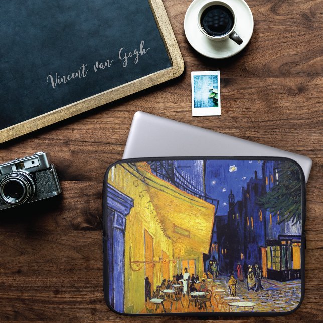 Funda Para Portátil Cafe Terrace Night Vincent van Gogh (Subido por el creador)