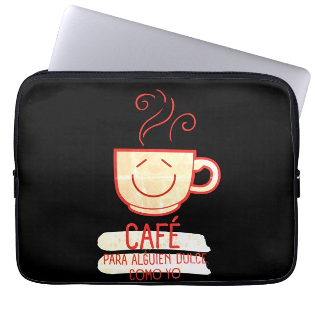 Funda Para Portátil Café y Dulce (Frente)