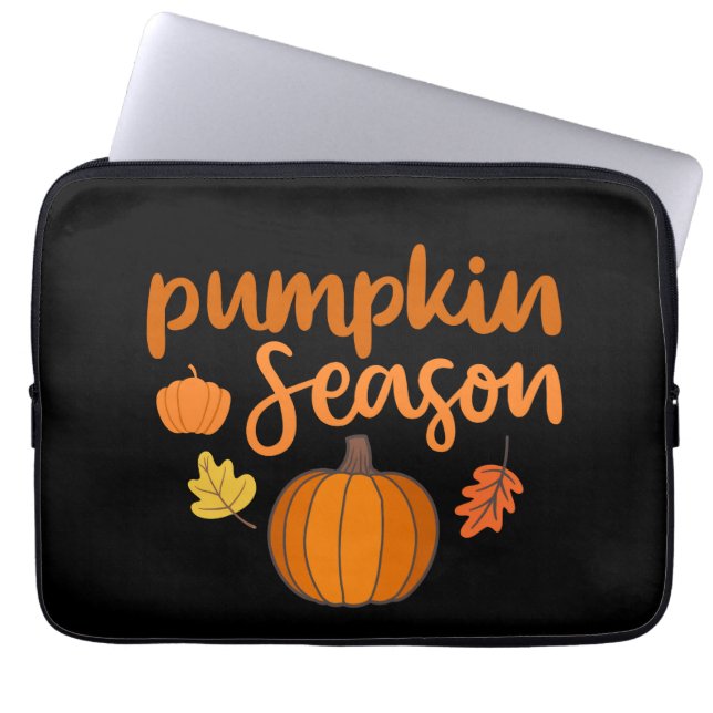 Funda Para Portátil Caída de la temporada de calabazas (Frente)