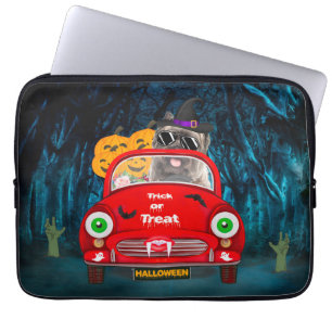 Funda Para Portátil Cairn Terrier Conduciendo Coche Espeluznante Hallo
