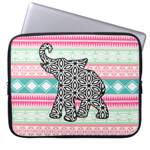 Funda Para Portátil Caja azteca bonita vibrante del ordenador portáti
