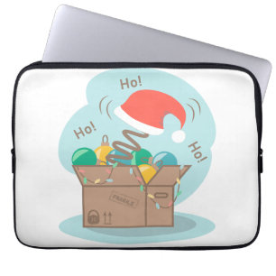Funda Para Portátil Caja de artesanías con decoración de Navidades y s