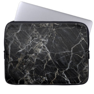 Funda Para Portátil Caja de mármol negra del ordenador portátil