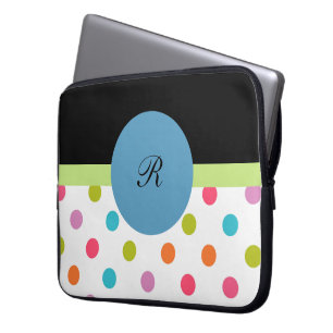 Funda Para Portátil Caja del ordenador portátil del monograma colorid