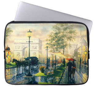 Funda Para Portátil Caja del ordenador portátil del vintage de París
