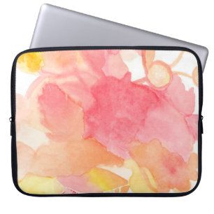 Funda Para Portátil Caja rosada floral del ordenador