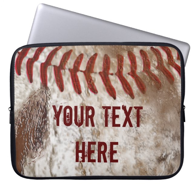 Funda Para Portátil Cajas sucias estupendas PERSONALIZADAS del béisbol (Frente)