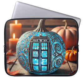 Funda Para Portátil Calabaza de vidrio de la caja azul de la policía