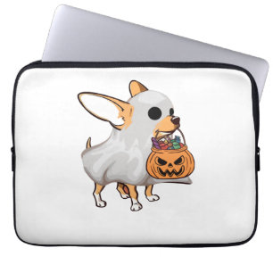 Funda Para Portátil Calabaza fantasma de Chihuahua