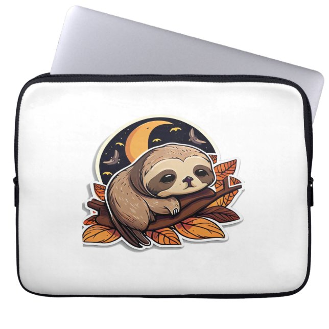 Funda Para Portátil calabaza lenta Halloween estilo pegatina 2 Classic (Frente)