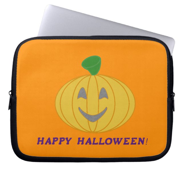Funda Para Portátil Calabaza naranja (Frente)