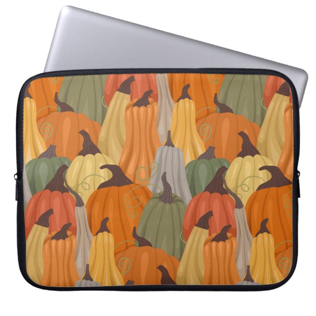 Funda Para Portátil Calabazas acogedoras (Frente)