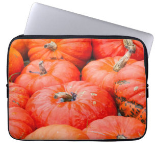 Funda Para Portátil Calabazas naranjas en el mercado, Alemania