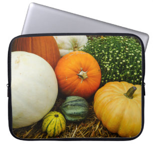 Funda Para Portátil Calabazas Y Gris