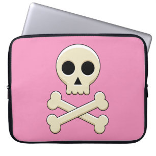 Funda Para Portátil Calavera con huesos