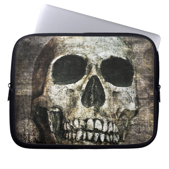 Funda Para Portátil Calavera oscura (Frente)