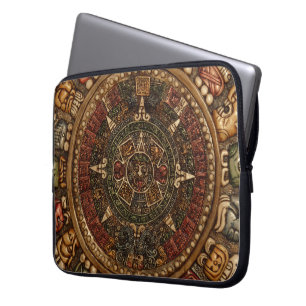 Funda Para Portátil ¡Calendario maya y azteca por Grassrootsdesigns4u