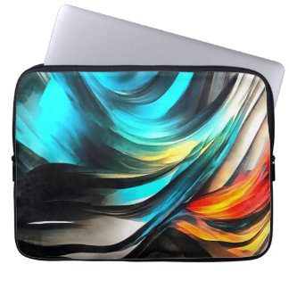 Funda Para Portátil Calidez Fundida Paisaje Abstracto Vívido 3