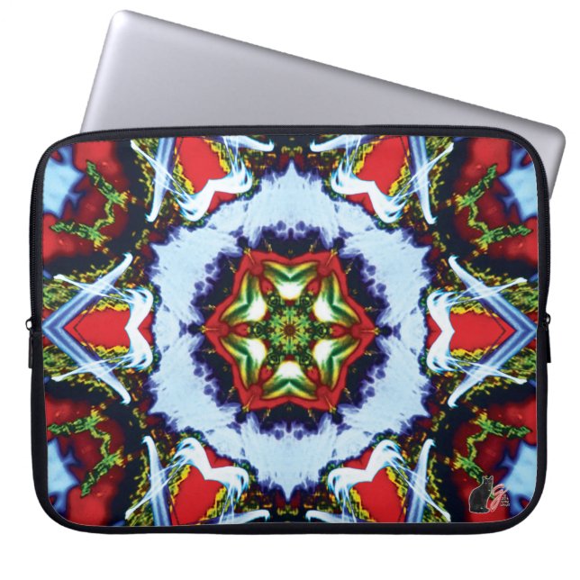 Funda Para Portátil Calidoscopio atigrado (Frente)