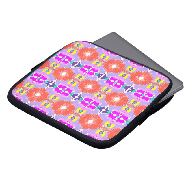 Funda Para Portátil Calidoscopio Flor Solar (Superior anverso)