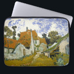 Funda Para Portátil Calle Auvers-sur-Oise Vincent van Gogh<br><div class="desc">Calle de Auvers-sur-Oise. Vincent Willem van Gogh. Bonito paisaje de pueblo. Calle de un pequeño pueblo con casas de piedra bajo techos rojos. Hay árboles en el fondo. Las nubes cruzan el cielo azul. Reproducción de obras famosas de imágenes artísticas de dominio público.</div>