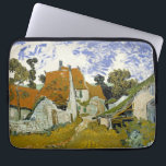 Funda Para Portátil Calle Auvers-sur-Oise Vincent van Gogh<br><div class="desc">Calle de Auvers-sur-Oise. Vincent Willem van Gogh. Bonito paisaje de pueblo. Calle de un pequeño pueblo con casas de piedra bajo techos rojos. Hay árboles en el fondo. Las nubes cruzan el cielo azul. Reproducción de obras famosas de imágenes artísticas de dominio público.</div>