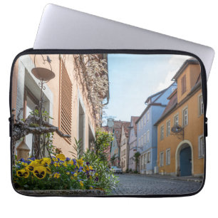 Funda Para Portátil Calle colorida en Rothenburg ob der Tauber
