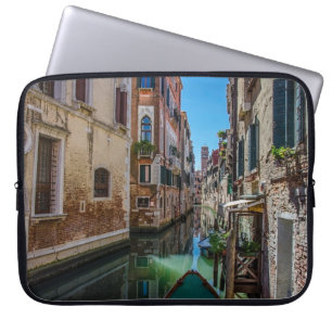Funda Para Portátil Calle estrecha con canal en Venecia
