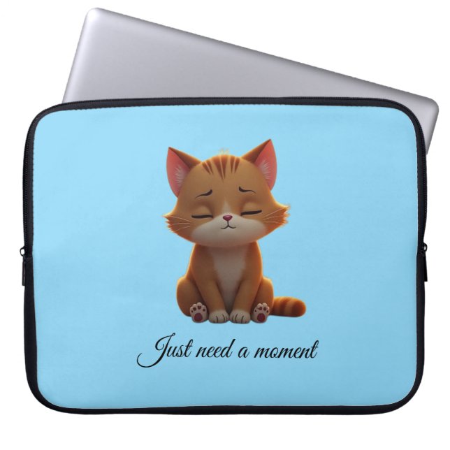 Funda Para Portátil Calm kitty (Frente)