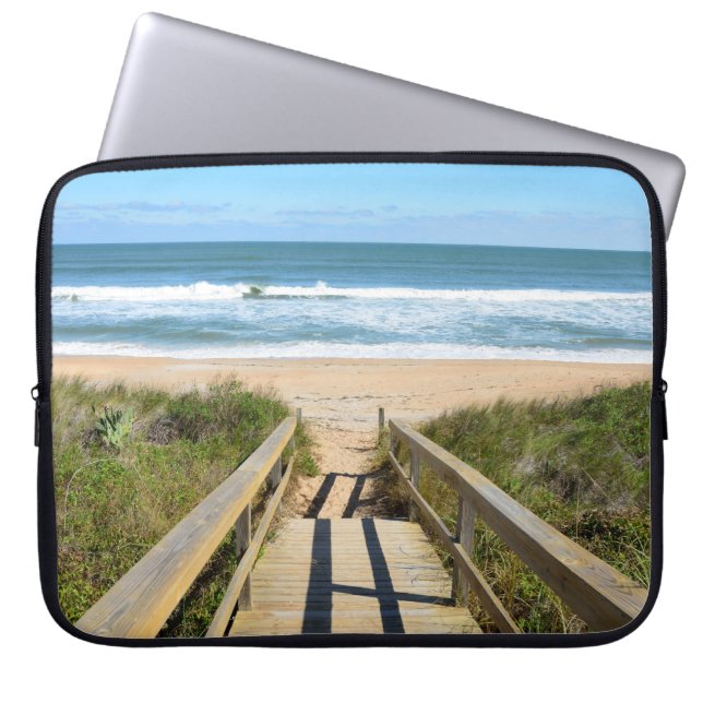 Funda Para Portátil Calzada a la playa (Frente)