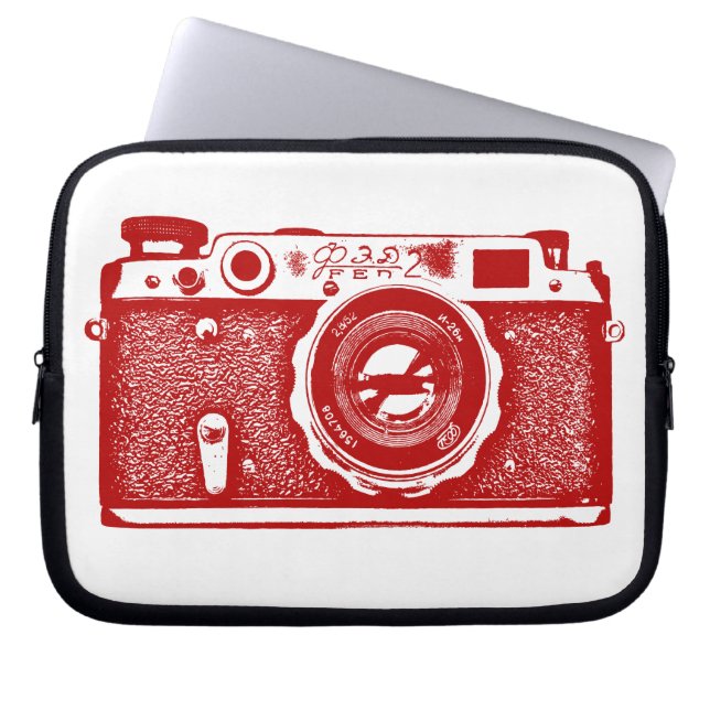 Funda Para Portátil Cámara rusa - Ruby en blanco (Frente)