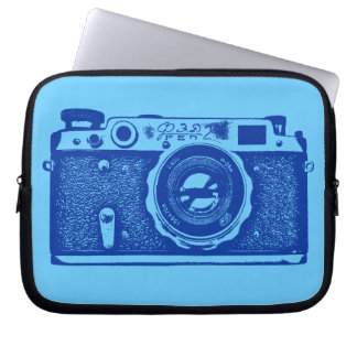 Funda Para Portátil Cámara rusa - Sombras de azul