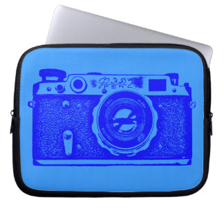 Funda Para Portátil Cámara rusa - Sombras de azul