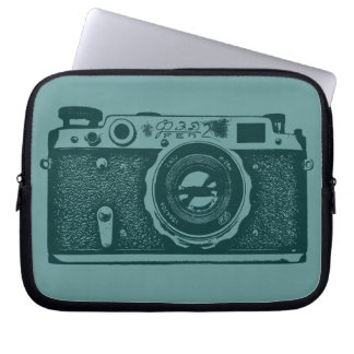 Funda Para Portátil Cámara rusa - Sombras de verde